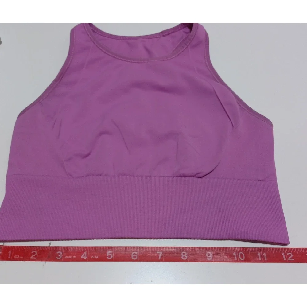 Lululemon Womens 6 Ebb to Train Racerback Sports Bra Pink Performance Sporty